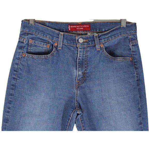 Levis 515 Nouveau Jeans Boot Cut Stretch Womens Size 8 MIS M Medium Wash - Picture 1 of 12